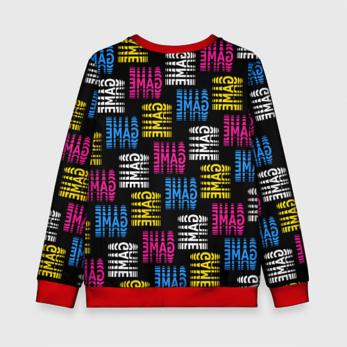 Детский свитшот Вся жизнь только игра / 3D-Красный – фото 2