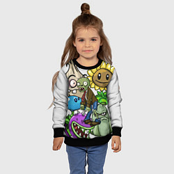 Свитшот детский Коллаж персонажей, цвет: 3D-черный — фото 2