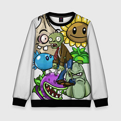Свитшот детский Коллаж персонажей, цвет: 3D-черный
