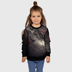 Свитшот детский Космический взрыв, цвет: 3D-черный — фото 2