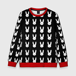 Детский свитшот Bunny pattern black