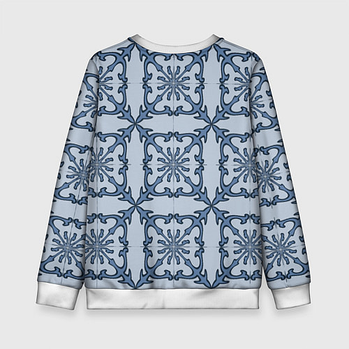 Детский свитшот Квадратный паттерн / 3D-Белый – фото 2