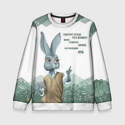 Свитшот детский Легенда про экзамен, цвет: 3D-белый