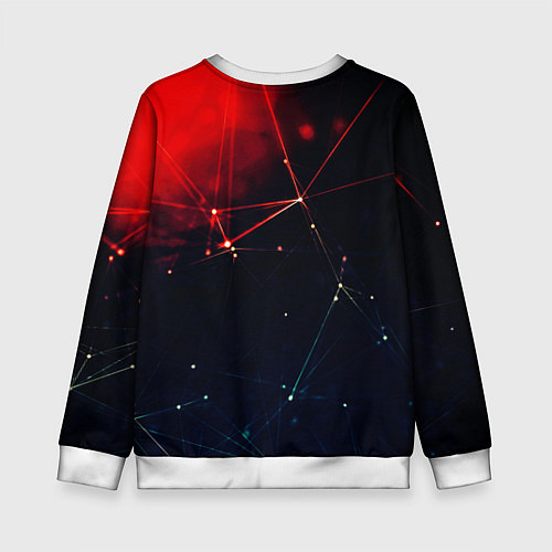 Детский свитшот Midjourney Нейронный космос / 3D-Белый – фото 2