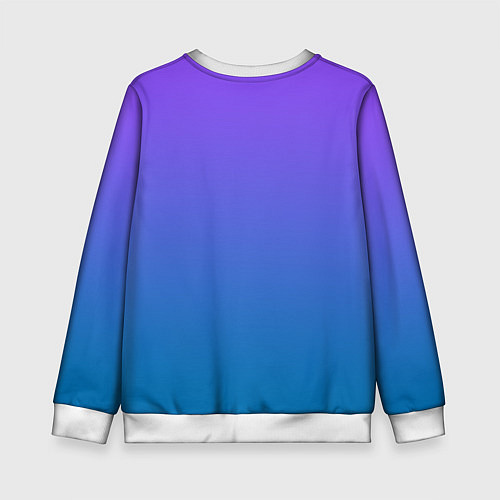 Детский свитшот Фиолетовый рассвет / 3D-Белый – фото 2
