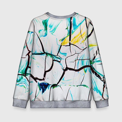 Детский свитшот Абстракция лед / 3D-Меланж – фото 2
