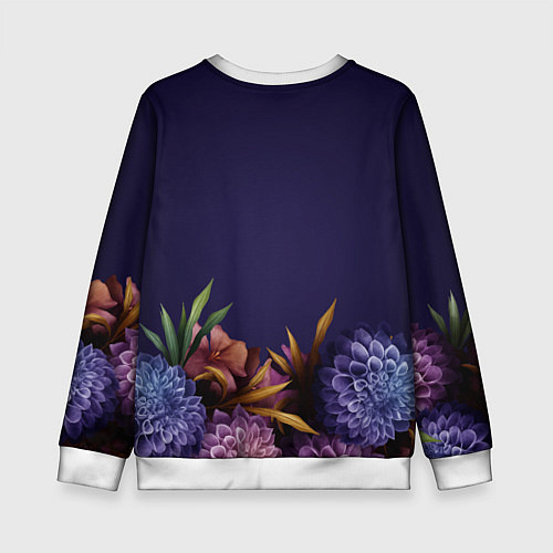 Детский свитшот Самая лучшая дочь цветы / 3D-Белый – фото 2