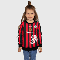 Свитшот детский Фк Кызылжар, цвет: 3D-черный — фото 2