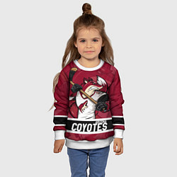 Свитшот детский Arizona Coyotes маскот, цвет: 3D-белый — фото 2