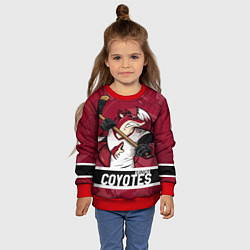 Свитшот детский Arizona Coyotes маскот, цвет: 3D-красный — фото 2