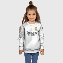 Свитшот детский ФК Реал Мадрид, цвет: 3D-белый — фото 2