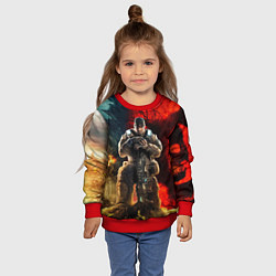 Свитшот детский Gears of War Маркус Феникс, цвет: 3D-красный — фото 2