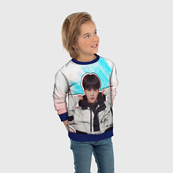 Свитшот детский Юнги и его тень, цвет: 3D-синий — фото 2