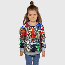 Свитшот детский Irazumi devil, цвет: 3D-меланж — фото 2