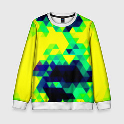 Детский свитшот Yellow green texture