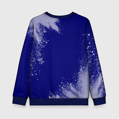 Детский свитшот Аня панда с сердечком / 3D-Синий – фото 2