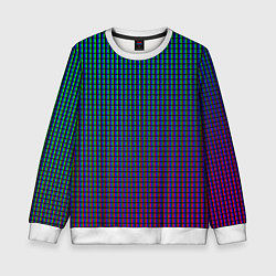 Свитшот детский Multicolored texture, цвет: 3D-белый