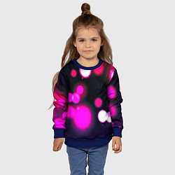 Свитшот детский Розовые блики света, цвет: 3D-синий — фото 2