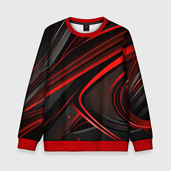 Детский свитшот Black and red abstract