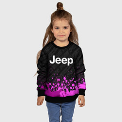Свитшот детский Jeep pro racing: символ сверху, цвет: 3D-черный — фото 2