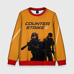 Свитшот детский Counter Strike 2, цвет: 3D-красный