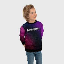 Свитшот детский Black Clover gradient space, цвет: 3D-черный — фото 2