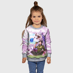 Свитшот детский Кулинарные скитания в параллельном мире, цвет: 3D-меланж — фото 2