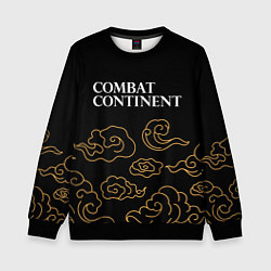 Свитшот детский Combat Continent anime clouds, цвет: 3D-черный