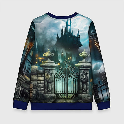 Детский свитшот Граф Хомякула / 3D-Синий – фото 2