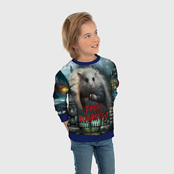 Свитшот детский Граф Хомякула, цвет: 3D-синий — фото 2