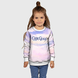 Свитшот детский Code Geass sky clouds, цвет: 3D-белый — фото 2