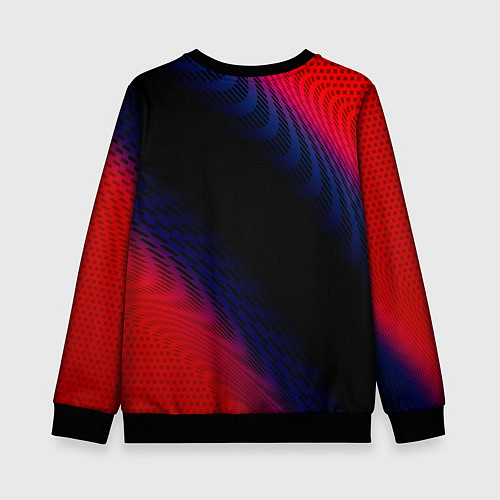 Детский свитшот Volvo красный карбон / 3D-Черный – фото 2