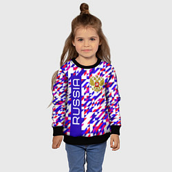 Свитшот детский Russian geometry, цвет: 3D-черный — фото 2