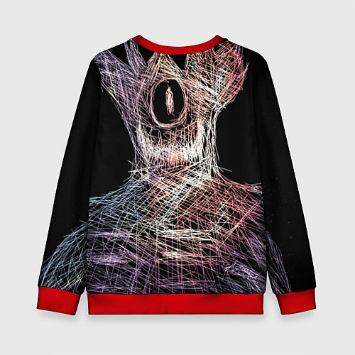 Детский свитшот Бог Вселенной / 3D-Красный – фото 2