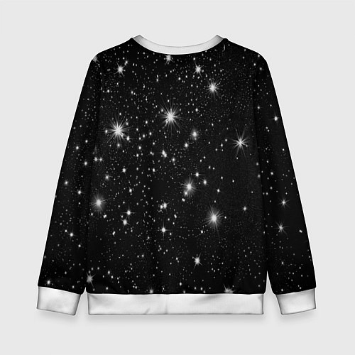 Детский свитшот Телец золотой на звездном небе / 3D-Белый – фото 2