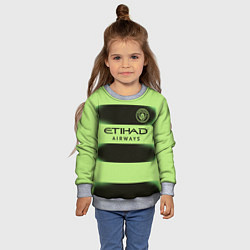 Свитшот детский Манчестер Сити форма 2223 третья, цвет: 3D-меланж — фото 2
