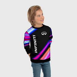 Свитшот детский Infiniti speed lights, цвет: 3D-черный — фото 2