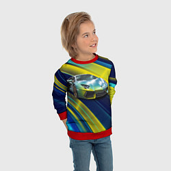 Свитшот детский Суперкар Lamborghini Reventon, цвет: 3D-красный — фото 2