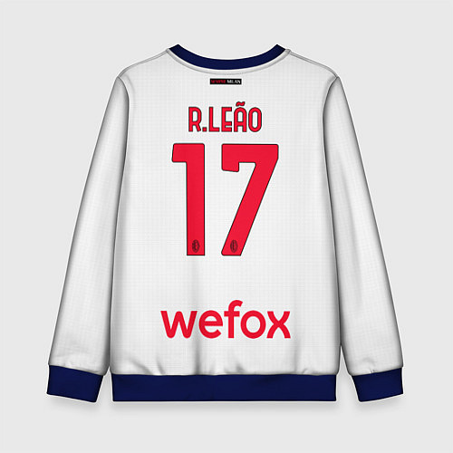 Детский свитшот Рафаэль Леао Милан форма 2223 гостевая / 3D-Синий – фото 2