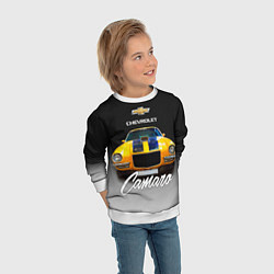 Свитшот детский Американский спорткар Camaro 1970 года, цвет: 3D-белый — фото 2