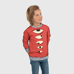 Свитшот детский Я вижу все, цвет: 3D-меланж — фото 2