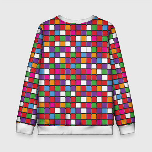 Детский свитшот Color cubes / 3D-Белый – фото 2