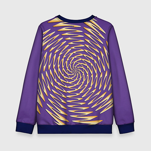 Детский свитшот Зигзаг / 3D-Синий – фото 2