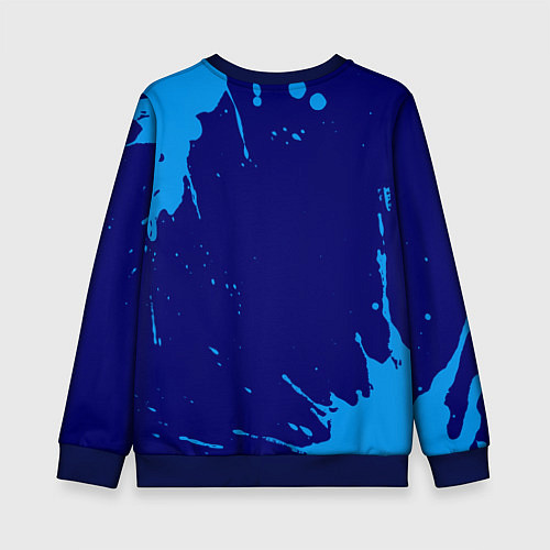 Детский свитшот Лёха рокозавр / 3D-Синий – фото 2