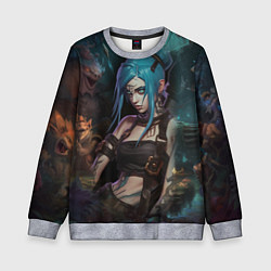 Свитшот детский Jinx fantasy, цвет: 3D-меланж