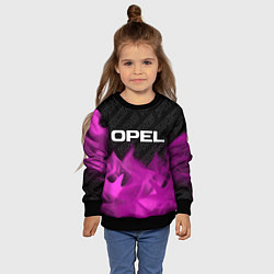 Свитшот детский Opel pro racing: символ сверху, цвет: 3D-черный — фото 2