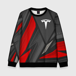 Свитшот детский Tesla sports racing, цвет: 3D-черный