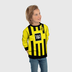 Свитшот детский Беллингем Боруссия Дортмунд форма 2223 домашняя, цвет: 3D-черный — фото 2