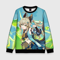 Свитшот детский Kirara Genshin Impact, цвет: 3D-черный
