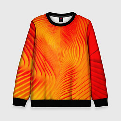 Детский свитшот Фантазия в красном и желтом